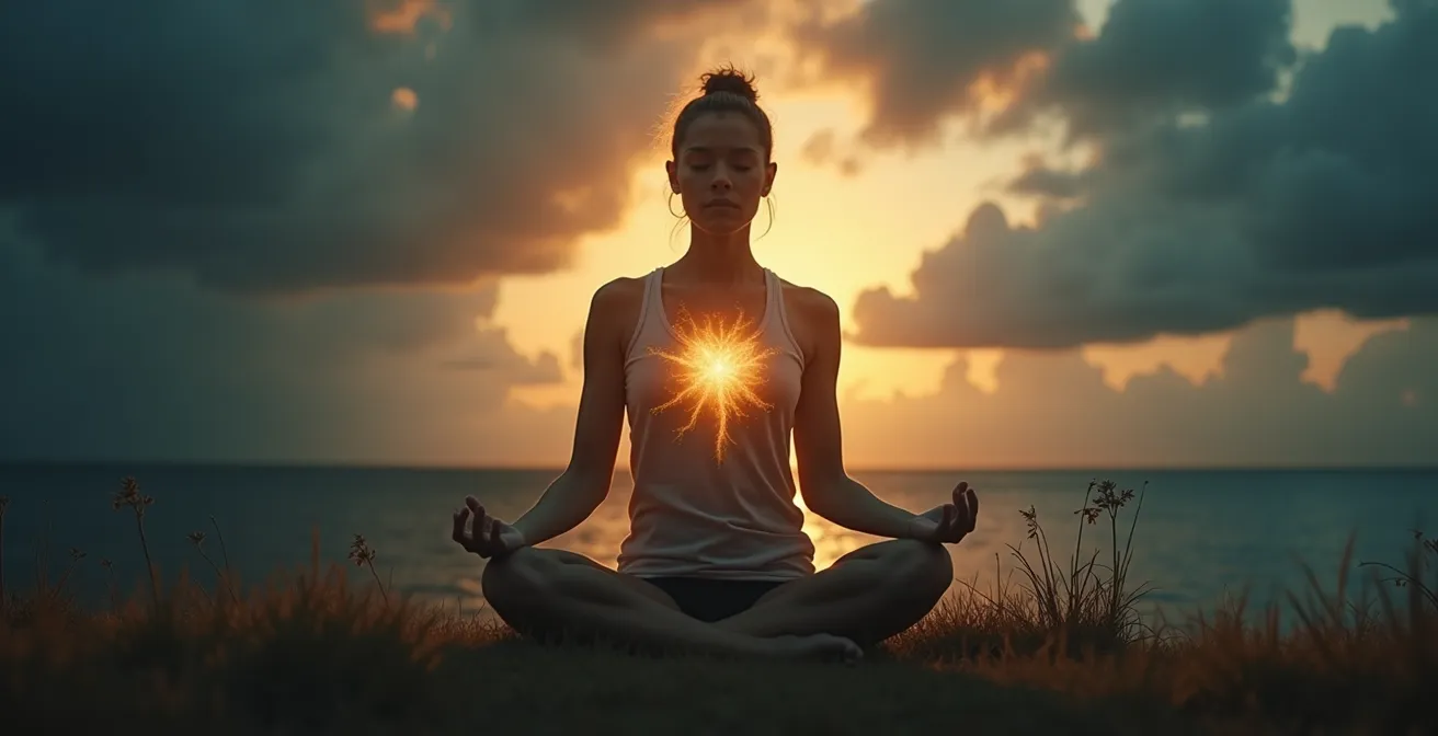 Symbolische Darstellung von innerer Stärke und emotionaler Balance im Alltag