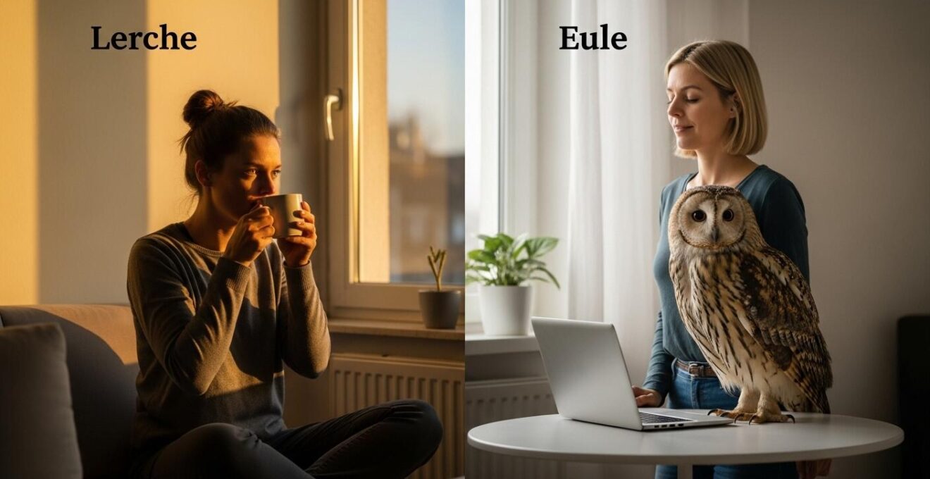Eine flexible Morgenroutine, die sich an den individuellen Biorhythmus einer Lerche oder Eule anpasst.