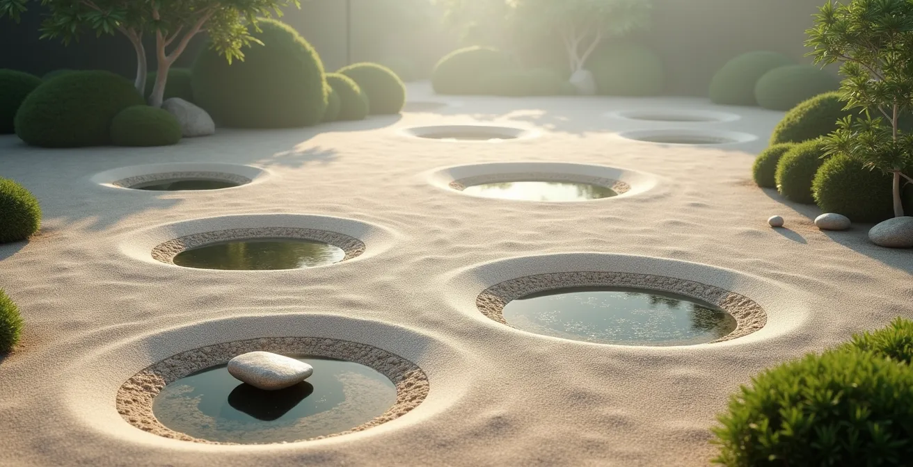 Abstrakte Darstellung der vier Phasen der Box-Breathing-Technik