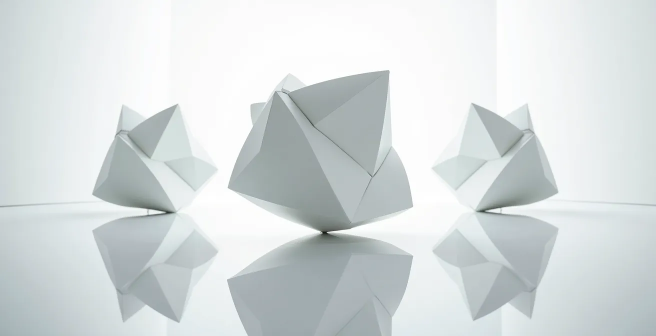 Mehrfachperspektive auf ein Objekt zeigt verschiedene Interpretationsmöglichkeiten